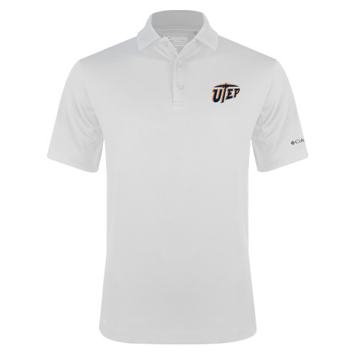 University of Texas El Paso UTEP Columbia Tamiami Performance Navy Short Sleeve Shirt Miners Pick | Large