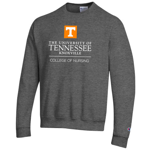  Champion Granite Heather Fleece Crew - College of Nursing