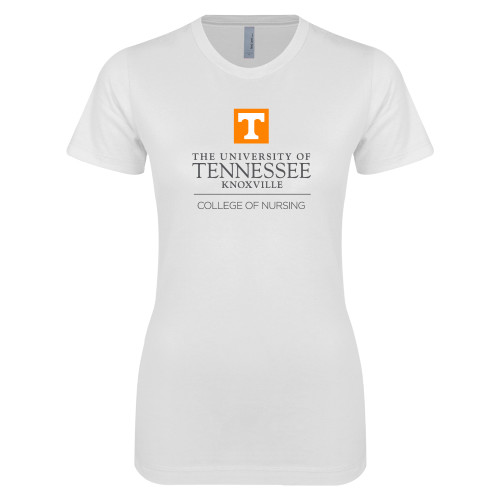 UT Knoxville Next Level Womens White Boyfriend T