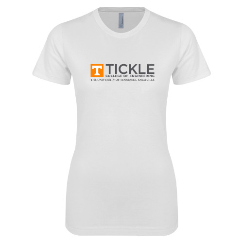 UT Knoxville Next Level Womens White Boyfriend T