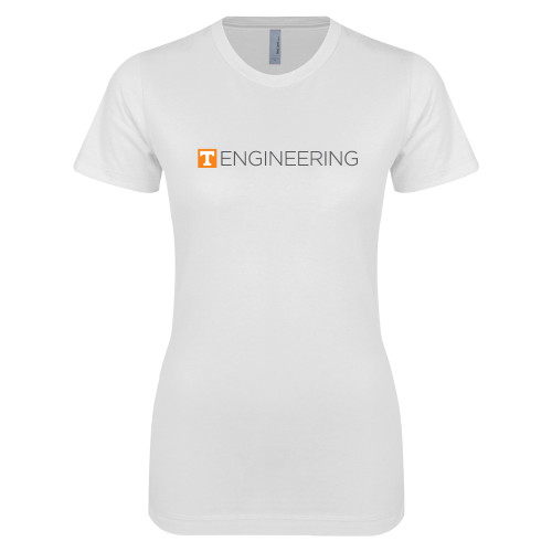 UT Knoxville Next Level Womens White Boyfriend T