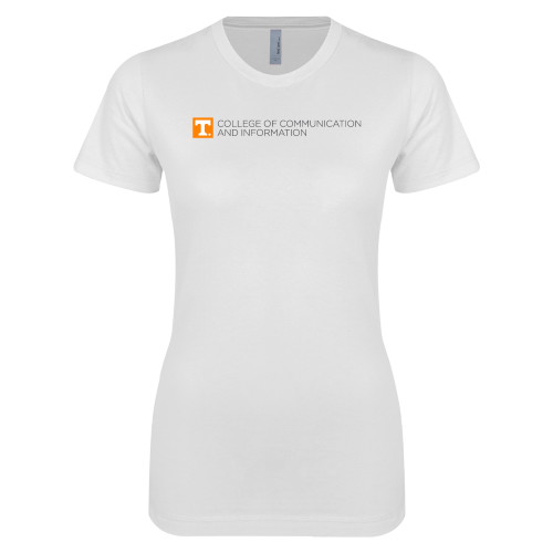 UT Knoxville Next Level Womens White Boyfriend T