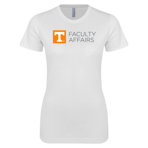 UT Knoxville Next Level Womens White Boyfriend T