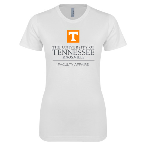 UT Knoxville Next Level Womens White Boyfriend T