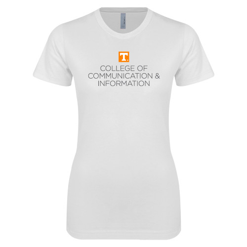 UT Knoxville Next Level Womens White Boyfriend T