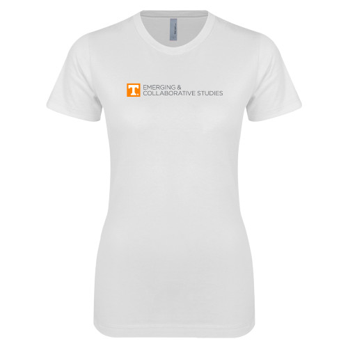 UT Knoxville Next Level Womens White Boyfriend T