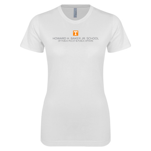 UT Knoxville Next Level Womens White Boyfriend T