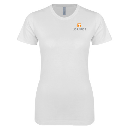 UT Knoxville Next Level Womens White Boyfriend T