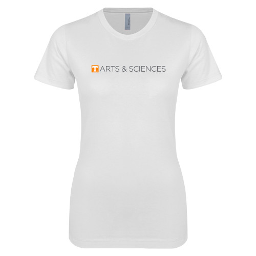  Next Level Womens White Boyfriend Tee - UTK - Arts and Sciences