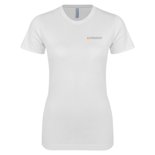  Next Level Womens White Boyfriend Tee - Theory and Practice in Teacher Education - UTK