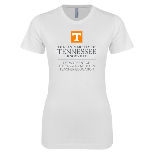  Next Level Womens White Boyfriend Tee - Department of Theory and Practice in Teacher Education - UTK