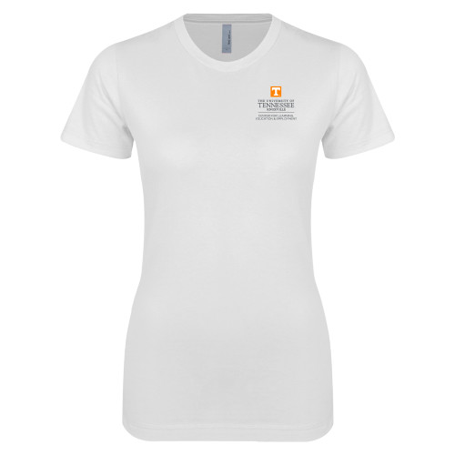  Next Level Womens White Boyfriend Tee - Center for Learning  Education & Employment