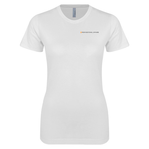  Next Level Womens White Boyfriend Tee - Postdoctoral Affairs