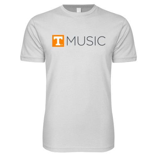  Next Level White SoftStyle T Shirt - UT Knoxville Music