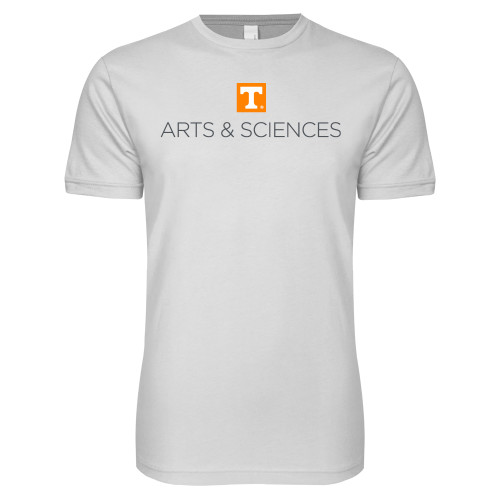  Next Level White SoftStyle T Shirt - UTK - Arts and Sciences Stacked One Line