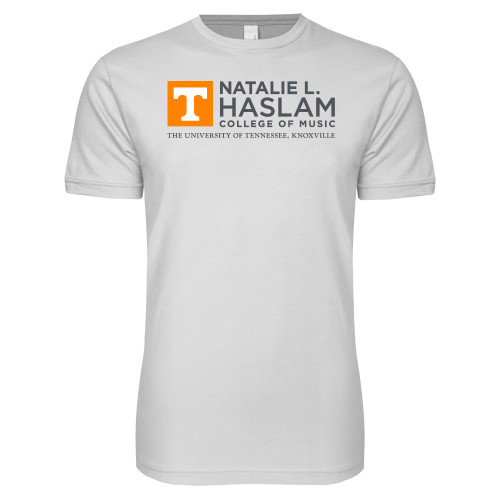  Next Level White SoftStyle T Shirt - Natalie L Haslam College of Music - UTK