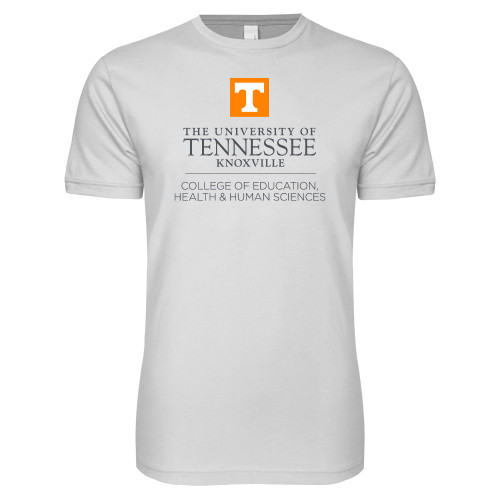  Next Level White SoftStyle T Shirt - College of Education Stacked