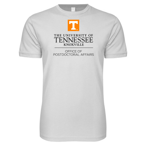  Next Level White SoftStyle T Shirt - Postdoctoral Affairs Stacked