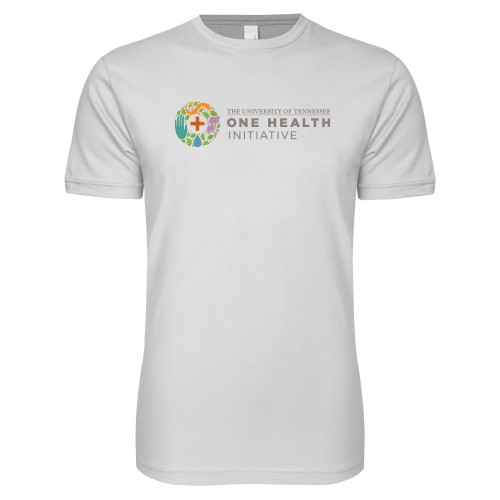  Next Level White SoftStyle T Shirt - One Health Initiative Horizontal