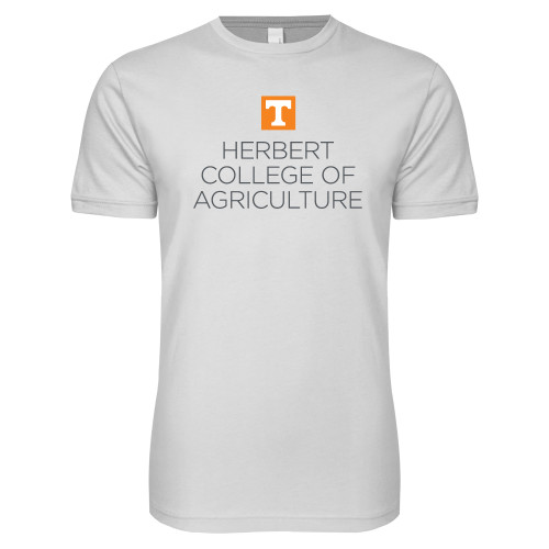  Next Level White SoftStyle T Shirt - Herbert College of Agriculture Stacked