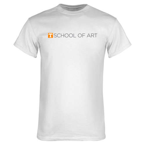  White T Shirt - School of Art Horizontal