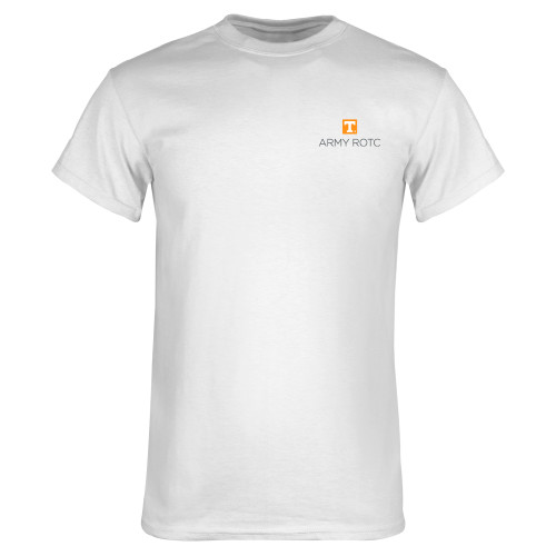  White T Shirt - UTK - Army ROTC Stacked