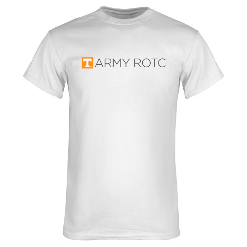  White T Shirt - UTK - Army ROTC Flat