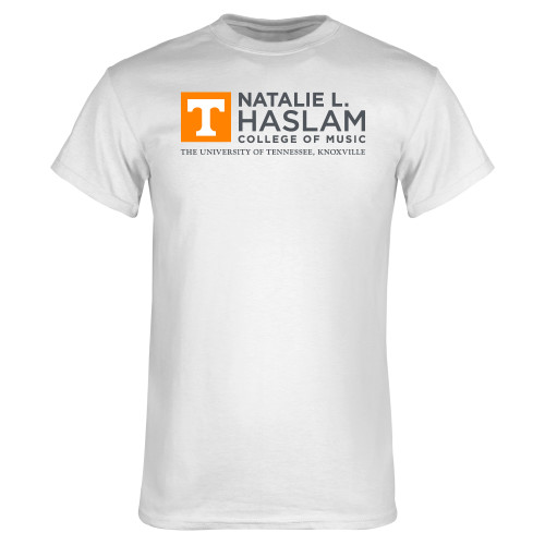  White T Shirt - Natalie L Haslam College of Music - UTK