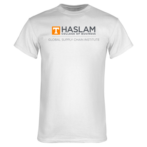  White T Shirt - Gobal Supply Chain Centered Logo