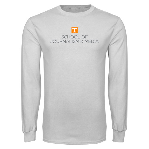  White Long Sleeve T Shirt - UT Knoxville School of Journalism and Media