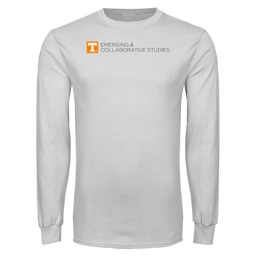  White Long Sleeve T Shirt - UT Knoxville Emerging and Collaborative Studies