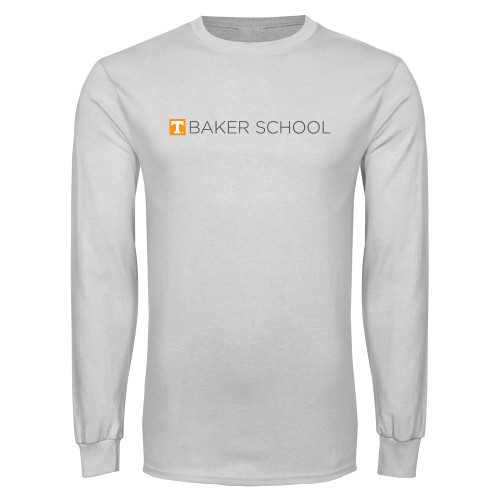  White Long Sleeve T Shirt - UTK - Baker School Simplified