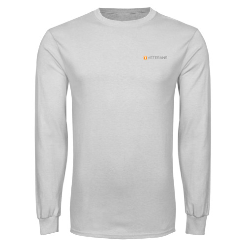  White Long Sleeve T Shirt - Veterans