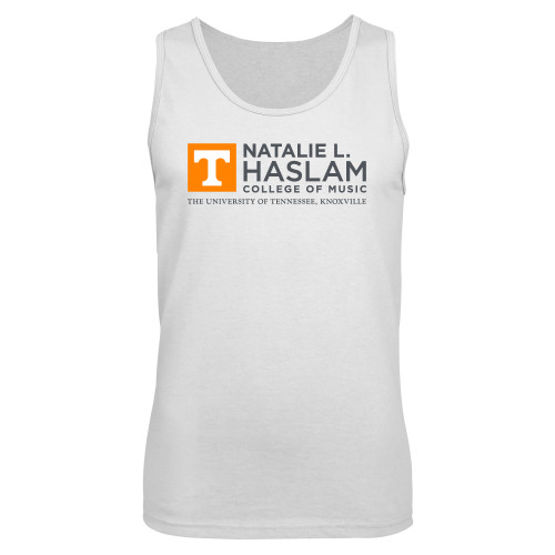  White Tank Top - Natalie L Haslam College of Music - UTK