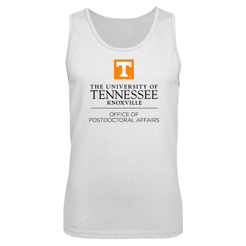  White Tank Top - Postdoctoral Affairs Stacked
