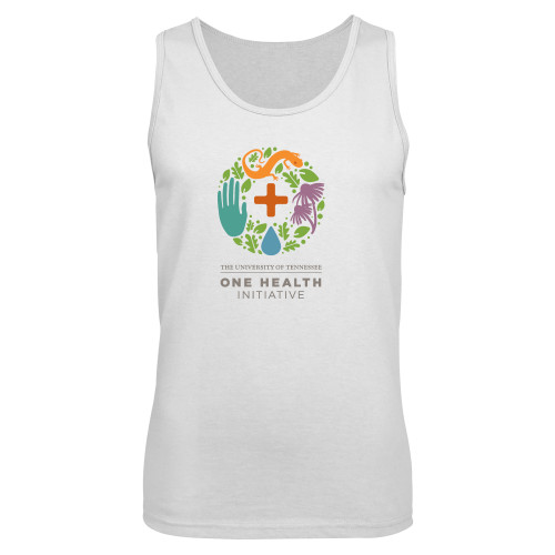  White Tank Top - One Health Initiative Vertical