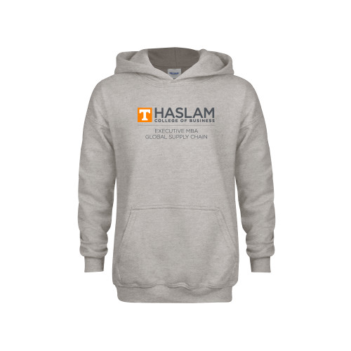  Youth Grey Fleece Hood - Haslam College of Business Executive MBA Global Supply Chain Centered