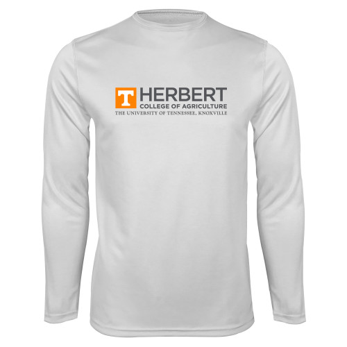  White Performance Long Sleeve Shirt - HERBERT College of Agriculture