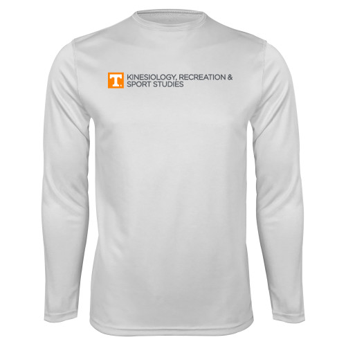  White Performance Long Sleeve Shirt - Kinesiology Recreation and Sport Studies