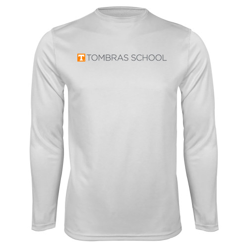  White Performance Long Sleeve Shirt - Tombras School