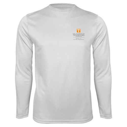  White Performance Long Sleeve Shirt - School of Natural Resources