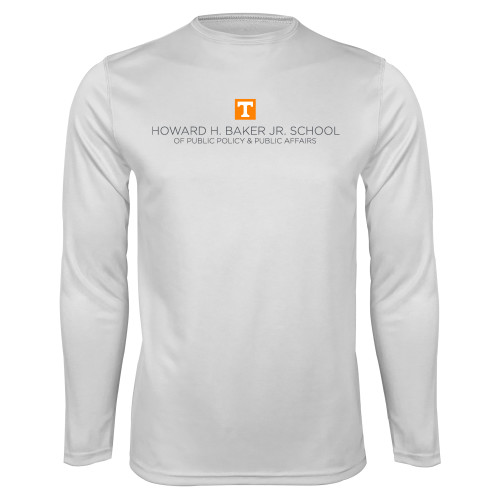  White Performance Long Sleeve Shirt - UTK - Baker School of Public Policy and Public Affairs