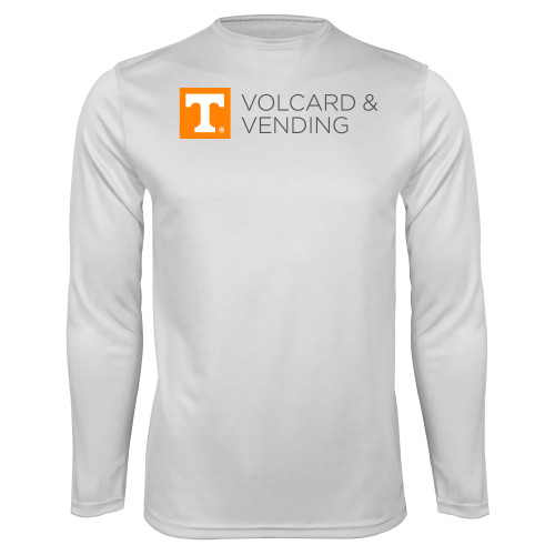  White Performance Long Sleeve Shirt - Volcard and Vending