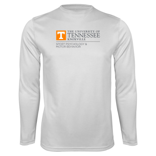  White Performance Long Sleeve Shirt - UT Knoxville Sport Psychology & Motor Bahavior