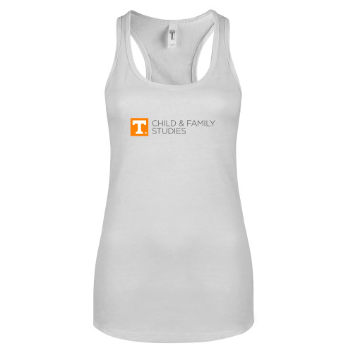  Next Level Racerback Tank White - Child and Family Studies