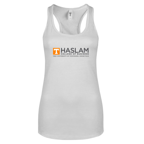  Next Level Racerback Tank White - HASLAM College of Business