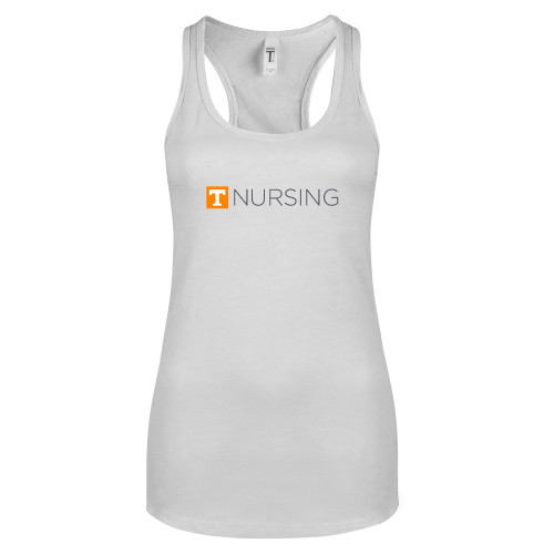  Next Level Racerback Tank White - Nursing