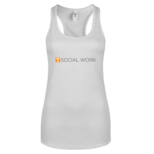  Next Level Racerback Tank White - Social Work