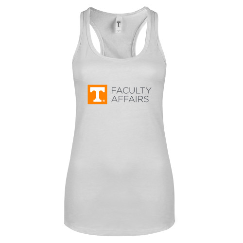  Next Level Racerback Tank White - Faculty Affairs Horizontal