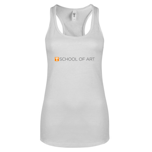  Next Level Racerback Tank White - School of Art Horizontal